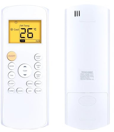 1 telecomando for condizionatore d'aria BEKO RG57A1(B)/BGEF RG57B(B)/BGE con retroilluminazione