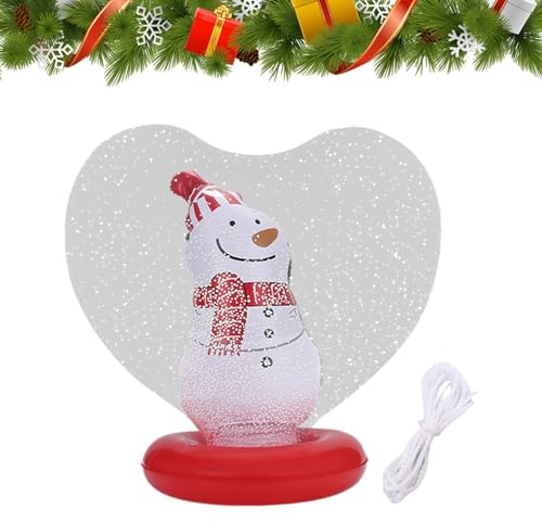Aufblasbare Ornamente – Herzform beleuchtete Urlaubsdekorationen – Figur im Inneren aufblasbar dekorierter Ball – für Hof, Pool, Garten, Rasen, Terrasse, Weg
