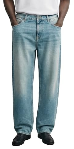 Burocs Baggy Fit Jeans - Black Grey - Jeans Herren - 5-Pocket-Style - Mit YKK-Reißverschluss - 100% Baumwolle