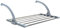 EYEPOWER Tendedero 62x32x20,5cm Plegable Ajustable para Colgar en el radiador balcón baño y secar Tender Toallas Colada Ropa de Acero Inoxidable Gris