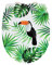 Wenko Premium WC-Sitz Tucan, High Gloss Oberfläche, Toilettendeckel mit Absenkautomatik, aus bruchstabilem Thermoplast, Maße (B x T): 36,5 x 45 cm, mehrfarbig