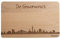 Brotzeitbrett Düsseldorf Skyline | Frühstücksbrettchen aus Buche | Holz Schneidbrett | Geschenk mit Gravur | Frühstücksbrett | Nordrhein-Westfalen (Brett XL (35x23x1,5cm), 2. mit persönlicher Gravur)