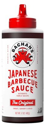 Bachan's Japanese Barbecue Sauce - Original, 17 Oz Bottle, Cold-Filled, Non GMO, No Preservatives, Vegan and BPA free - BBQ Sauce for Wings, Chicken, Beef, Pork, Seafood, Noodle Recipes, and More