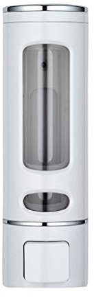 Seifenspender Wandspender Wandmontage 400ML Hygienischer Desinfektionsspender Drückenspender Desinfektionsmittel Kunststoffpumpe für Küche, Bad, WC，Badezimmer (Weiß)