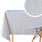 Große Grau Wachstuchtischdecke Weiß Klassisch Blumenmuster, Abwischbare PVC Wachstuch, Rechteckige 300 x 140 cm - Retro Blumen Wachstischdecke Pflegeleicht Vinyl-Kunststoff Tischdecke Wasserdichtes