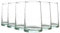 Nicola Spring 6pc Merzouga Recycled Highball Glasses - 320ml - Clear Glass - Sustainable Hand-Blown Moroccan Water Cups Dishwasher Safe Drinkware for Juices, Water