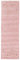 carpetfine Wollteppich Gabbeh Uni Läufer Rosa 60x180 cm | Moderner Teppich für Wohn- und Schlafzimmer