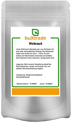 5x 1 kg | Weihrauch | Äthiopien | Harz | Boswelia spp. | Harzstücke | Räuchern | Buxtrade