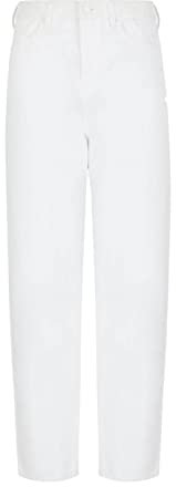 ARMANI EXCHANGE Damen Jeans Weiß Cropped 5 Taschen, Weiß, 30