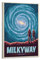 Milky Way Galaxy-Poster, dekoratives Gemälde, Leinwand, Wandposter und Kunstbild, modernes Familien-Schlafzimmer, Dekoration, Poster, 20 x 30 cm