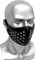 WORNEW Punk-Ledermasken Herren Party Punk Maske mit Nieten Schwarz PU Leder Masken Herren Damen Hip Hop Gothic Masken Steampunk Masken