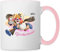 Spreadshirt Diddl Loupsily Und Diddlina Auf Tour Tasse Zweifarbig, One size, Weiß/Pink