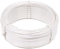Filo di ferro in metallo plastificato, bianco, 1,3 mm, bobina 50 m