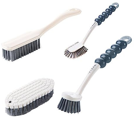 Beavorty 4 Pz Spazzola Per La Pulizia Spazzola Per Bucato Pulizia Domestica Spazzola Multifunzione Scrub Per Le Unghie Spazzola Per Il Bagno Spazzola Domestica Abito Glassato Suite Plastica