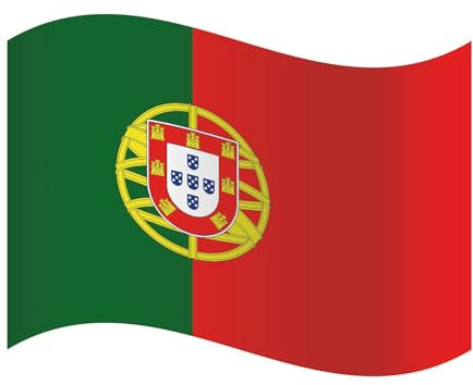 EM Fanartikel Magnet Flagge Fahne für Auto Deko Alle Länder Verschiedene Größen (Portugal, L (45x30cm))