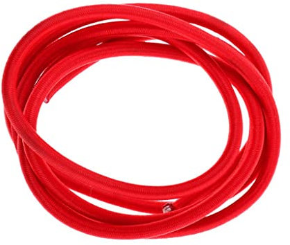 Corde élastique résistante aux chocs de 6 mm - Rouge - 30,5 m - De qualité marine - Pour loisirs créatifs, bateau, kayak et housse de tente - 10 m