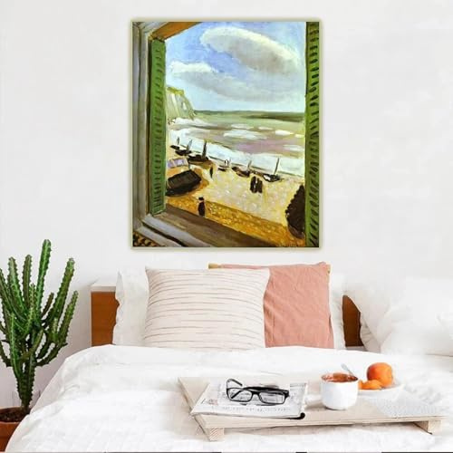 Póster de Henri Matiss La ventana abierta, cuadro famoso, impresión Giclée sobre lienzo, arte de pared clásico para sala de estar, 70 x 90 cm, sin marco