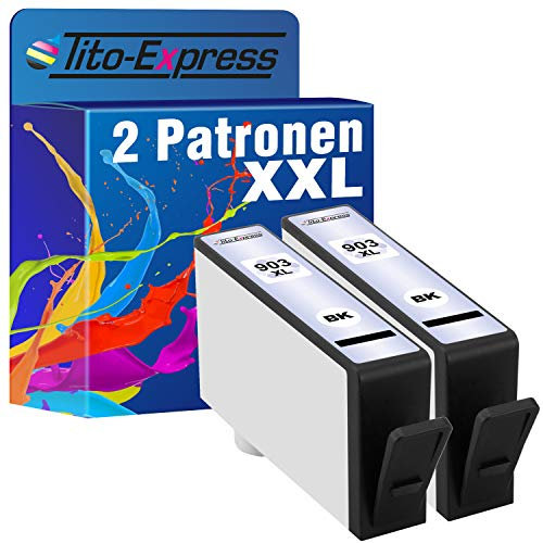 Tito-Express 2 Druckerpatronen Schwarz kompatibel mit HP 903 XL 903XL für HP OfficeJet 6900 6950 Pro 6970 6860 6868 6950 6960 6968 6975 6978