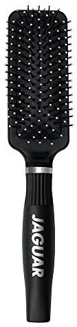 JAGUAR SP-Serie - SP1 Paddle-Kissenbürste, klein SHINE - small size, für alle Haartypen, unisex, geeignet für Erwachsene mit kleineren Händen oder denen eine kompakte Bürste lieber ist, Schwarz