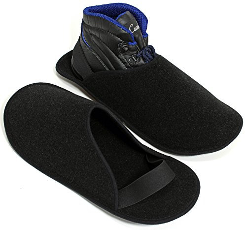 Pantoffelmann pantuflas para obreros de fieltro I Cubrezapatos con suela ABS y cinta de goma I Fundas para zapatos para proteger pisos de suciedad y arañazos I Pantuflas de museo slipper