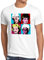style3 Color Girls Herren T-Shirt golden Florida Sitcom Warhol, Größe:XL, Farbe:Weiß