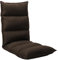 vidaXL Bodenstuhl Faltbar Schlafsessel Sessel Sofastuhl Lounge Bodensessel Liege Bodenkissen Sitzkissen mit Rückenlehne Braun Stoff