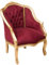 Biscottini barock Sessel 80x57x63 cm | Sessel Wohnzimmer Stil Luigi XVI | Sessel esszimmer Holz | Barock Stuhl | Retro Sessel | barock möbel