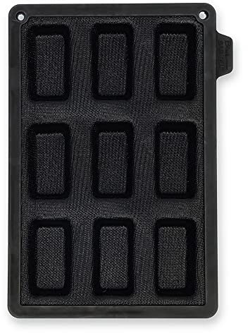 CÉCOA • Moule en Silicone et Fibre de Verre • Moule à Financiers • Résultat Croustillant et Fondant • Collection Black Basique • 20% de Temps de Cuisson Gagné