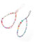 Universal Mobile Phone Lanyard Wrist Strap Pack of 2 with Pearl Chain Pendant and Gravel Letter Beads