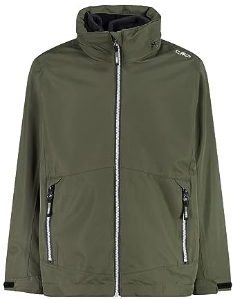 CMP Unisex Kinder Kinderjacke mit Fester Kapuze, Herausnehmbarer Innenjacke 3 in 1 Jacke