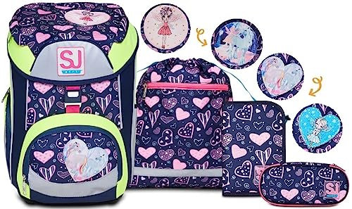 SJ GANG STYLE JAM GANG Damen Whisper Rucksack Set UPDOWN BOX REFLECTIVE GRS SJ GANG, Beet Red/Honeysuckle, 35.5 EU