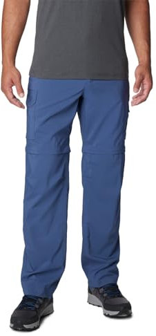 Columbia Silver Ridge Utility Convertible Pant Pantalones para Senderismo, Dark Mountain, 40W/30L Hombre