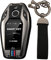 KUNIO Autoschlüsselhülle Passt für BMW Display Key 5er 7er G01 G02 G05 G07 G11 G12 G30 G31 G32 I8 I12 I15 X3 X4 X5 X7 Metallgehäuse Schlüsseletui Schlüsselanhänger B Schwarz