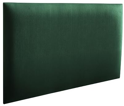 RAVIO Panneaux muraux rembourrés | Lambris 3D avec Mousse | Coussin Mural comme tête de lit pour lit | Decoration Murale pour Chambre, Chambre d'enfant, Bureau, Couloir | Bouteille Verte, 60 x 30 cm