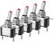 CGEAMDY 5 Piezas Coche Interruptor Palanca, Luz LED Interruptor De Palanca, 20A 12V Interruptor De Palanca Con Tapa Impermeable, Interruptores De Basculantes Para Coche Camión Auto Vehiculo Barco