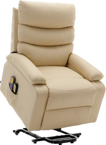 ASTAN HOGAR Ceci AH-AR10530CR Relaxsessel mit Selbsthilfefunktion (für Personen), elektrische Liege, Massage und Thermotherapie, Modell Ceci AH-AR10530CR