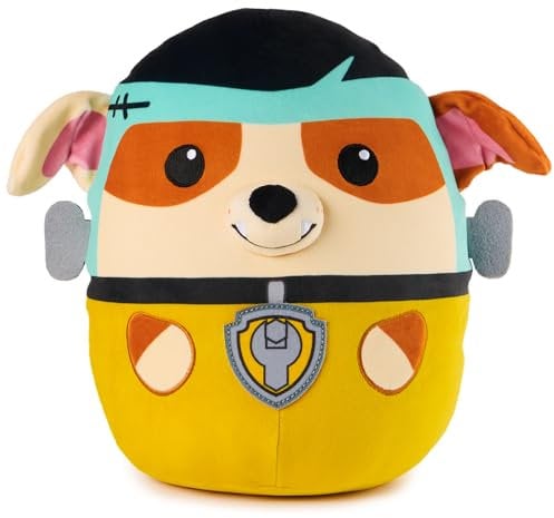 PAW Patrol Franken Rubble Squish Plüsch, offizielles Spielzeug aus dem Hit Cartoon, Special Edition Squishy Stofftier ab 1 Jahren, 30,5 cm