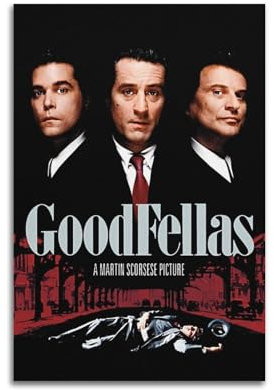 Ink blot Goodfellas Filmposter, Aufkleber, Retro, klassisch, Filmposter, Kunstdruck, Poster, Wanddekoration, 30 x 45 cm, ungerahmt