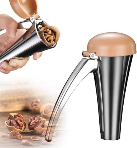MisTho Casse Noisette Casse Noix sans Effort, Zinc Alloy Walnut Nut Shelling Tool, Casse Noix sans Effort Casse Noisettes, Casse Noix et Noisettes, Casse-Noisettes Très Solide et Résistant (Petit)