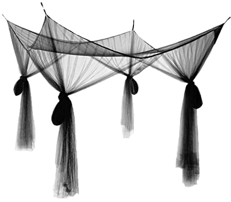 ＡＷＨＡＯ Feines Moskitonetz für Bettdecke Und Camping, Schwarz, 210x190x24cm