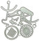 xbiez Fahrrad Metall Stanzformen Schablone DIY Scrapbooking Album Papier Karte Vorlage Form Präge Dekoration Metall Stanzformen