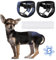 2er Pack Hundewindeln Wiederverwendbare Läufigkeitshose für Hündinnen Hundewindeln Für Hündinnen mit 8 Damenbinden Verstellbare Schutzhose für Hündinnen Waschbare Schutzhose, Schwarz und Blau, S
