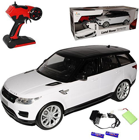 alles-meine.de GmbH Land R*o*v*e*r Range R*o*v*e*r Sport 2. Generation Weiss Ab 2013 - Komplettset mit Akku - 2,4 GHz RC Funkauto 1/14 Modell Auto mit individiuellem Wunschkennze..