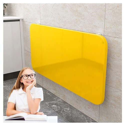 An der Wand montierter Klapptisch, schwebender Wandschreibtisch für Waschküche, schmaler, Langer Wandtisch zum Herunterklappen, funktionaler Hängeschreibtisch für Heimbüro-Computerarbeitsplatz, Arbe