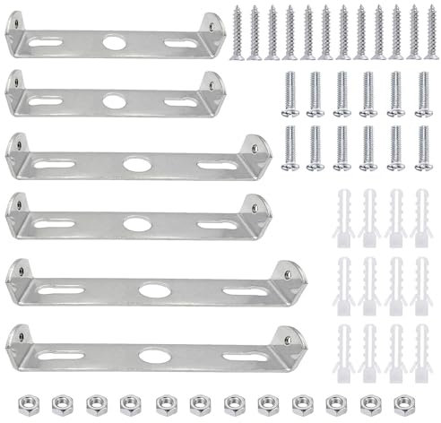 6 Stück Deckenhalterung Lampe, Lampenhalterung Decke Deckenleuchte Halterung mit Schrauben Zubehör Leuchte Montage Pendelleuchte Halterung Montagehalterung