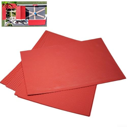 Rot/Grau Simulierte Fliese Dekorfolie für Architektur, Sandtisch, DIY Projekte G Scale