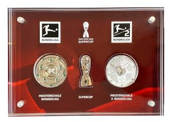 1. Bundesliga AMBALLCOM | Bundesliga | Pin Kollektion DFL | Trophäen Pin Collection | Pin Meisterschale Pin Supercup und Pin Meisterschale 2. Bundesliga | In Acrylplatten | Sport