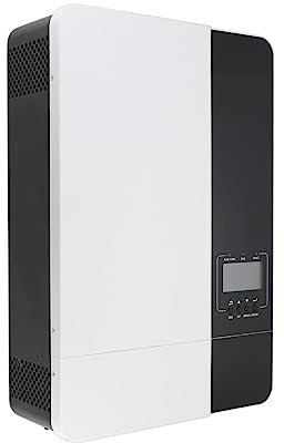 MZZYG Onduleur Solaire Hybride Onduleur Solaire Hybride MPPT 80A 100A 3.5KW 5KW 24V 48V Hors Réseau Onduleur Chargeur for Batterie Panneau Solaire(5KW 48V,WiFi Version)