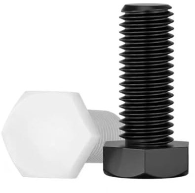 AYYSSM Vis en Plastique, boulons hexagonaux isolés en Nylon, Filetage à Droite M3-M10(Black,30MM_M10 (5PCS))