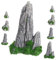 RORPOIR 8Stück Teiliges Miniatur Felsen Dekorationsset aus Resin für Bonsai und Mikro-Landschaft Realistische Künstliche Bergornamente für Innenräume Aquarien und Sandtische